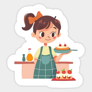 Cooking apron Sticker